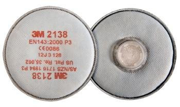 3 M – Paire de cartouches pour filtre à particules pour une utilisation avec 6000 7500 et masques 6900, blanc