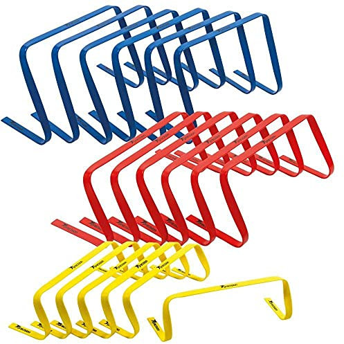 Precision Lot de 6 haies plates Jaune 15,2 cm