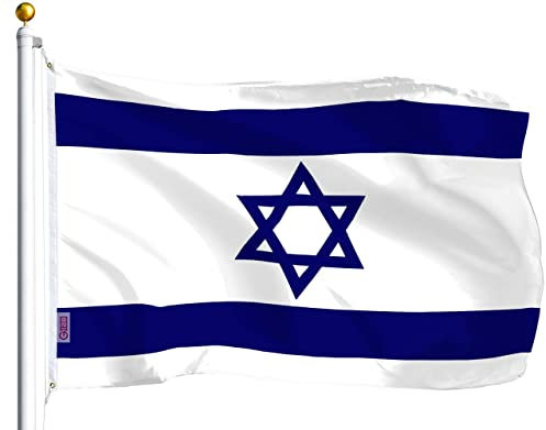 G128 israël (israël) drapeau | 3x5 pieds | imprimé - couleurs vives, laiton, œillets polyester qualité