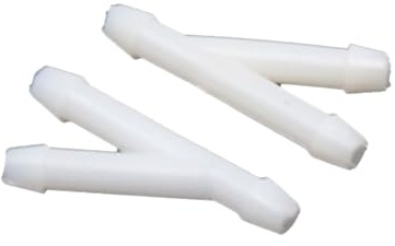 sourcing map 20Pcs 3mm Inner Dia Y Shape Plastic Hose Tube Connector | Air Water Fuel, Joiner, for hose tube