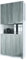 Vladon Büroschrank Logan V2, Made in Germany, Aktenschrank mit 5 Fächern und 4 Türen, Weiß matt/Avola-Anthrazit (82 x 184 x 37 cm)
