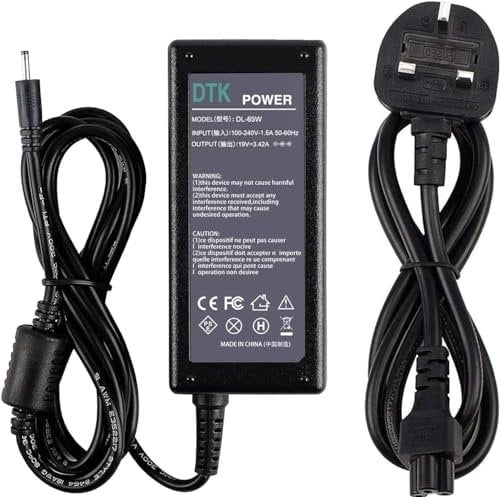 DTK 19V 3.42A 65W Laptop Charger for Acer Chromebook 11 14 A13-045N2A C720 CB3-431 PA-1450-26 R11 1 3 5 Aspire R14 R5 V3-371 Travelmate Series Connector: 3.0 x 1.1mm