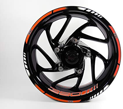 BIKE-label Felgenrand Felgenbett Felgenrand Set kompatibel mit KTM 390 Duke 710037