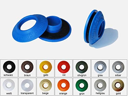 10 Ösen Pool Solarfolie Aufroller Solarplane Aufrollvorrichtung Schwimmbadfolie Planenösen Folienösen- (dunkelblau)