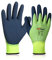 DS Safety Arbeitshandschuhe Herren und Damen - Wasserdichte Gartenhandschuhe mit Schaumlatex und Gummibeschichtung Handschuhe (1 Paar-Grün) Größe 8/M