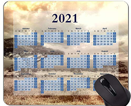 Yanteng 2021 Kalender Mauspad, Savannah National Park, Afrika Mauspads