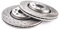 Fräsen und Bohren Sport Bremsscheiben 2-teiliges Set Kompatibel mit AUDI TT 8J 8J3 8J9 COUPE ROADSTER 2006 2007 2008 2009 2010 2011-0262GV - Vorderachse - Belüftet - Lochanzahl 5-312x25