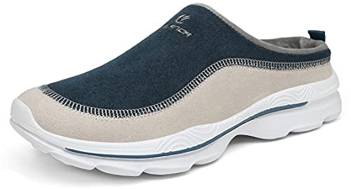 SMajong Zoccoli e Sabot Uomo Donna Comode Traspiranti Pantofole da Casa Leggero Antiscivolo Scarpe da Spiaggia Ciabatte all'aperto Arancio A Blue Taglia:42 EU