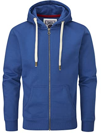 Charles Wilson Original-Kapuzenpullover mit Reißverschluss (3XL, Cobalt (1021))