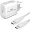 25W Cargador USB C Rápido y Cable para Samsung A56 5G/A55 A35 A54 5G/A16 5G/A34 5G/A25 5G/A14 A13 A15 S22 A26 A36 /S23 Plus/S21 S20 FE A52S A52 Xiaomi Redmi Note 10 11 12 Cabeza Enchufe Movi USB C
