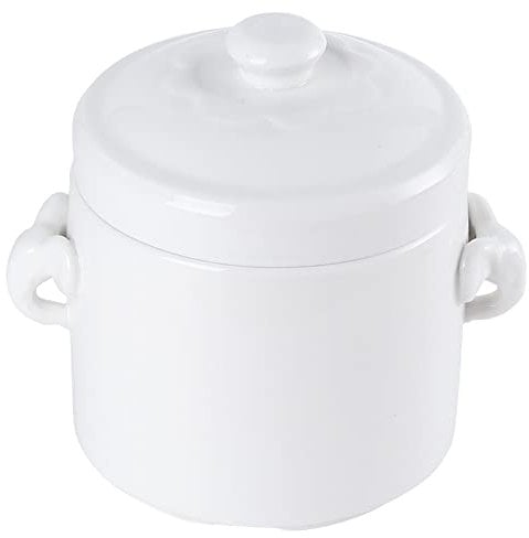TAMUME Cuenco Sopero de Porcelana con Tapa (600ml)