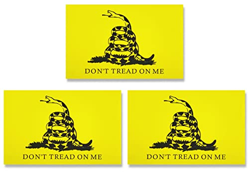 JBCD Dont Tread on Me Gadsden Magnet-Aufkleber für Auto, SUV, LKW, 3 Stück, 7,6 x 12,7 cm)