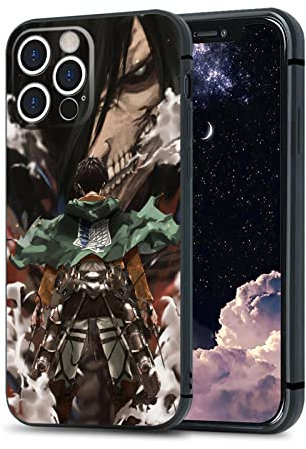 Eren Yeager Anime Stoßfeste Handyhüllen Manga-Print Matt Weiches Silikon Schutzhülle für iPhone 13