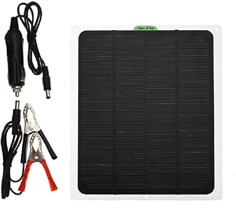 Panel solar de 12 V, montado en el coche, placa de carga de portátil con Cable, carga rápida, emergencia al aire libre, 5W