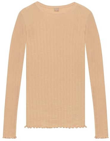 Dilling Damen Merinowolle Seide Langarmshirt Pointelle Baselayer leicht atmungsaktiv temperaturregulierend