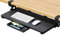 ETHU Keyboard Tray Under Desk, 26.77 X 11.81 Large Size Keyboard Tray with C Clamp-on Mount Easy to Install, Computer Keyboard Stand, Ergonomic Keyboard Tray for Home and Office (Black)