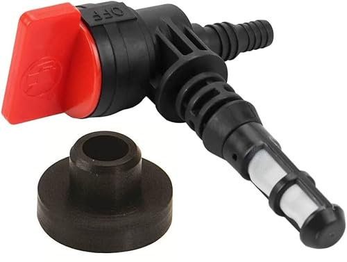 cyclingcolors rubinetto benzina di serbatoio compatibile con briggs and stratton 192980GS, 208961 con gomma guarnizione tagliaerba tosaerba trattore trattorino