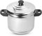 KSJONE Stainless Steel Idli Cooker with 6 Racks (Induction Safe) with Stainless Steel Lid, Food Grade Idli Plates, Insta Pot 6 Idli Plates (24 Idlis) Silver