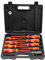 CCLIFE 9 Piezas Juego de Destornilladores Aislados VDE Herramientas Electricista, Buscapolos 1000V