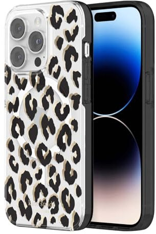 Kate Spade New York iPhone 14 Pro Max Case, Compatible with MagSafe - City Leopard
