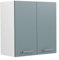 Vicco Hängeschrank R-Line, hängender Küchenschrank, Blau-Grau/Weiß, 60 cm