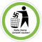 Spreadshirt Halte Deine Umwelt Sauber Gegen Rechte FCK NZS Sticker, max. 10x10 cm, 10 x 10 cm, Mattweiß