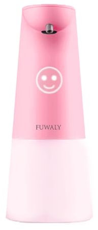 Fuwaly Dispenser automatico di sapone schiumoso adatto per bagni e cucine (rosa)