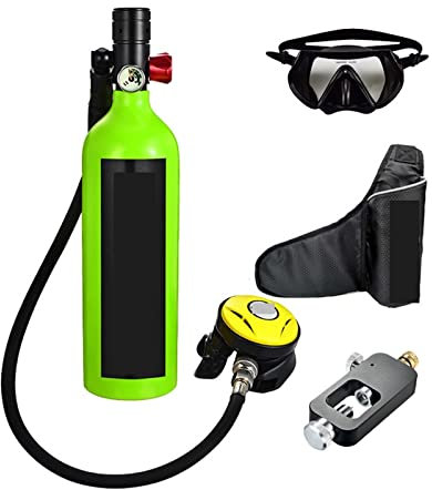 HTQFDC Tauchflasche, Tauchzylinder, Schwimmzubehör, Tauch-Atemschutzgerät, Tauch-Sauerstoffflasche, klein, atmen Sie sanfter
