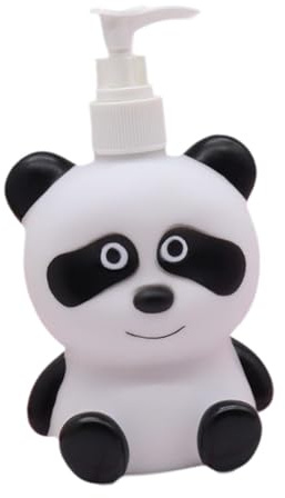 Baoblaze Shampoo Bottle, Empty Refillable Pump Bottle, Children's Cartoon Lotion Bottle, Pump Hand Soap Dispenser for Kids Adult, Panda