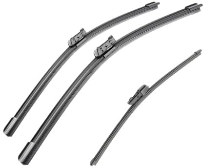 Scheibenwischer Für VW Für T-ROC 2017-2020 Vorne Hinten Wischerblätter Windschutzscheibe Fenster Cutter Zubehör 3PCS Auto Wischer Klinge Ersatzwischblätter