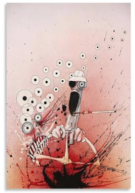 Ralph Steadman Kunstdrucke, Poster, Leinwandposter, Wandkunst, Bilddrucke, hängende Foto-Dekoration, Heimposter, Kunstwerke, 40 x 60 cm