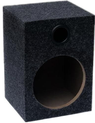 Casstad Caja de altavoz universal sellada de 8 pulgadas para coche, caja de altavoces para coche, cajas de subwoofer para música de coche