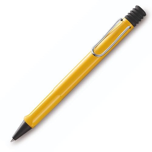 Lamy Safari Ballpoint Pen with ergonomic grip & line width M - for pleasant long writing - made of robust ASA plastic – including large capacity refill M 16 (No Gift Box, Yellow)