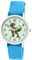 Brecjon Kinder Armbanduhr Jungen Jungenuhr Kids Dinosaurier T Rex Leucht Zifferblatt 5ATM Wasserdicht Textil Armband hellblau 5208