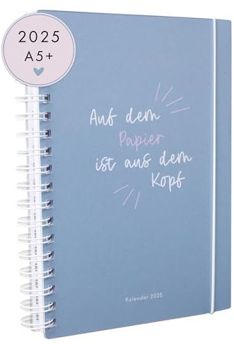 Odernichtoderdoch Kalender 2025 „Alltagsheldin | A5 Format | 208 Seiten | Dunkelblau | Mit Klarsichthülle | Monats To Dos uvm. | Softcover (Alltagsheldin 2025)