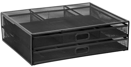 ROYJJ Metal Monitors Stand Simple Desk Organizers Practical Computer Monitors Risers with Drawer for Laptop Printer Computer