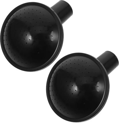 DECOMELODY 2pcs Black Sprinkler Nozzle Replacement Heads for Watering Cans for Garden Watering and Sink Attachment Sprayer