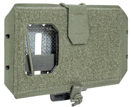 Tasmanian Tiger TT Foldable Phone Plate Klappbarer Smartphone-Halter aus Tegris-Material für Plattenträger, Plate Carrier mit Molle-System; Oliv