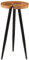HEFZGDB Baumstamm-Bartisch Ø53x105 cm Massivholz Akazie Tisch Wohnzimmer Esstisch Küchentisch Klein Esszimmertisch für Küche Speisesaal Balkon Garten