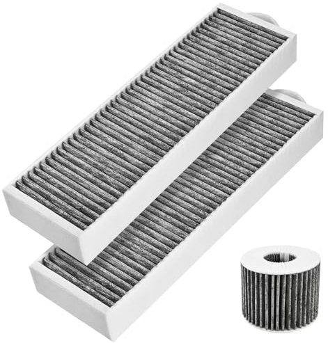 Herboom 2 Stück Aktivkohlefilter für Bora Pure/X Pure, Puafk Filter Zubehör Ersatzfilter, Aktivkohlefilter Set Dunstabzugshauben mit 5-Layer Filtration System