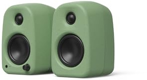 Kanto UKI 100 W Active Desktop Computer Speakers with Bluetooth and USB-C | Intelligent Sub Integration | Headphone Out | Pair | Sage