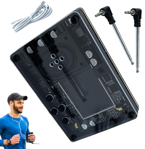 Theremin Musical Instrument, OLED Screen Small Electronic Synthesizer, Retro Multisound Keyboard Music Maker with Built in Speaker, Musical Gadget for Travel, Beginners, Creative Play, 3.85 Inch