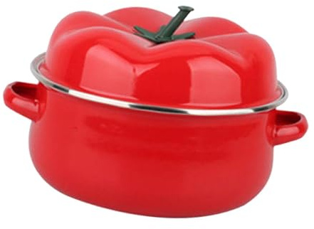 wueiooskj Pentola per salsa di pomodoro, pentola a pressione, per stufato, da 1,6 l, per tè, latte, tagliatelle
