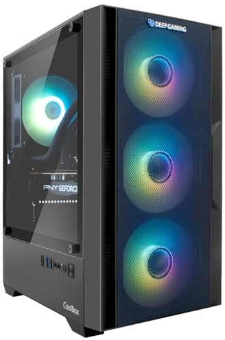 DeepGaming - Raptor PC Gaming (Intel Core i9-12700F 16 x 5.1GHz, NVIDIA RTX 5050 8GB, 32GB RAM, 1TB SSD, Refrigeración Líquida, Windows 11 Pro) Ordenador de Sobremesa (Negro)