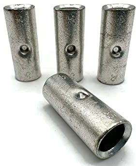 eXODA 4x Stossverbinder 35mm² für Batteriekabel zum Verpressen Loten geeignet für zwei Kabelverbindungen aus verzinntem Kupfer hohe Wandstärke optimale Verarbeitung