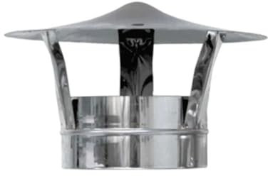 DianKamin Chapeau chinois avec Base ronde galvanisé – Diam. 140