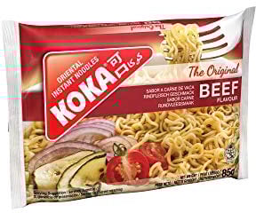 Koka Noodles Original Beef Flavour Oriental Style Instant Noodles 30 Packets of 85 g