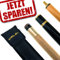 Riley Billard Pool Queue 2-TLG. Snooker Queue BC 200 Fire Eight 8 Ball, Queuelänge ca. 145cm, mit passender Queue Tasche in der Farbe Schwarz