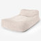 Lounge Pug Schlafsofa Sitzsack für Erwachsene, Elfenbein Cordstoff, Doppel-Daybed & Chaiselongue-Stil