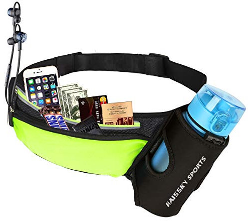 Guzack Gürteltasche Hüfttasche Bauchtasche für Trinkflasche, Sports Trinkgürtel Waistpacks für Outdoors Fitness Ausgeführt Radfahren Wandern Walking, Laufgürtel mit Telefon bis zu 7,0, ohne Flasche